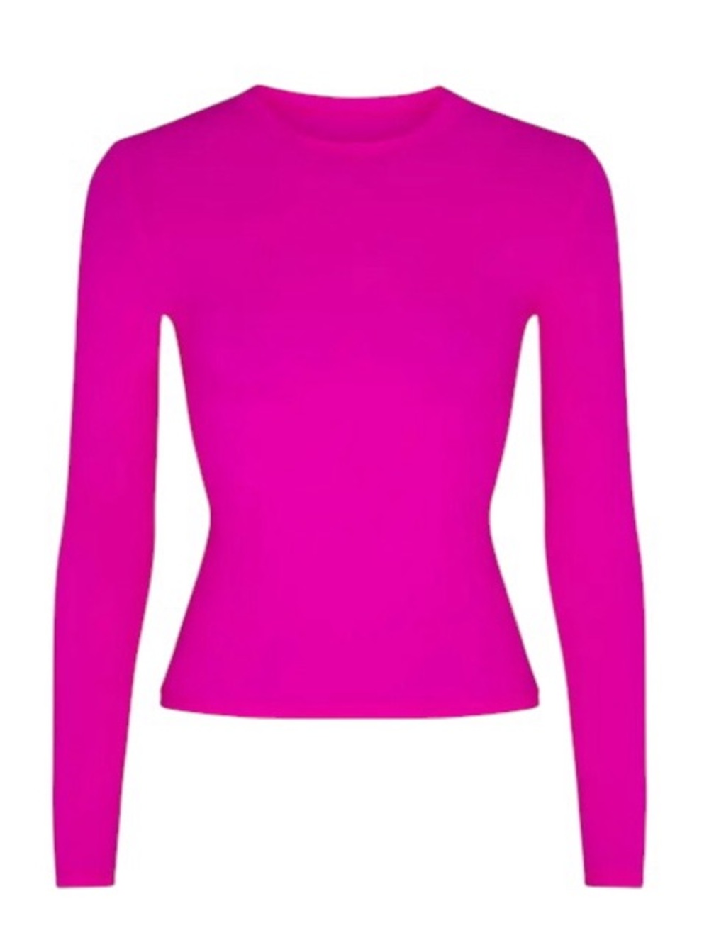 Slims Fits Everybody Long Sleeve T-Shirt in Fuchsia Small